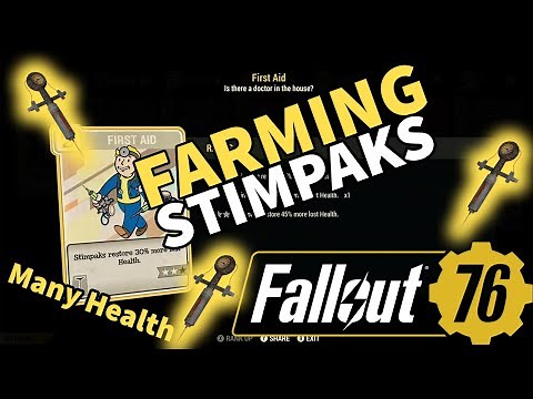 Super Fast Unlimited STIMPACK FARMING Location! (How to get Stimpacks) - Stimpaks in Fallout 76