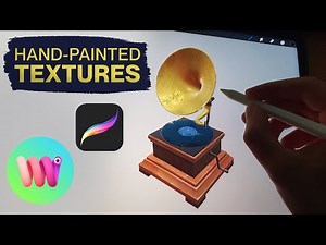 EASY 3D: How to Texture your Womp Models using @Procreate
