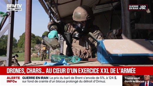 Drones, chars, hélicos: l’exercice plus vrai que nature de l’armée française
