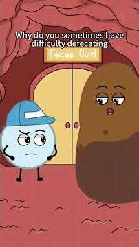 why do you sometimes have problem defecating #animation #funny #funnyshorts #shorts