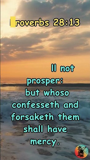 Confession: Proverbs 28:13 KJV | Bible Study