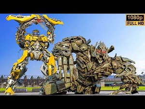 Transformers: The Last Knight - Bumblebee vs Megatron Fight Scene | Paramount Pictures [HD]