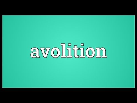 Avolition Meaning