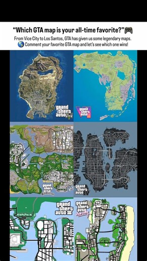 AII GTA Maps Evolution (2001-2026) | Which GTA Map Is Your Favorite?🗺️