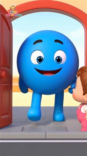 Shapes Song for Kids 🟦🔴🟢⬜ | Learn Shapes | Nursery Rhymes & Kids Songs #shorts #shapes #babysongs