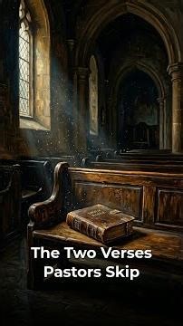 The Two Verses Pastors Skip