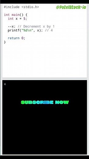 Coding vs. Mood 🤣 | Decrement Operator Explained | PatelStack-io #shorts #viral