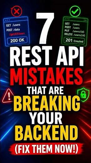 REST API Mistakes That Are Breaking Your Backend (Fix Them Now!)