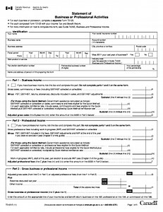 2011 Form Canada T2125 Fill Online, Printable, Fillable, Blank - pdfFiller