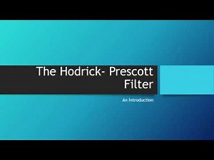 The Hodrick-Presscott Filter (HP Filter): An Introduction