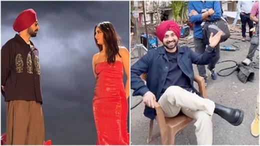 Video: Diljit Dosanjh shares fun BTS clip from 'Crew' set with Kareena Kapoor