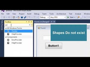 How to Add circles and rectangular in Visual Basic 2015