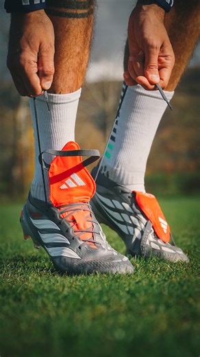 BOOTSCULTURE® on Instagram: "The new Predator 26 has arrived, with Gunmetal taking the Finisher’s Steel collection to launch the 2026 silhouette. We brought it on pitch to let you feel the very first sensations: real touch, real grip, real Predator. The boot is noticeably lighter and the upper features a new approach to its striking zones while still delivering that familiar grip on the ball. Provided by @futbolemotion @futbolemotionit #bootsculture #predator #predator26 #adidasPredator #futbole