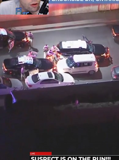 He was watching the Dodgers game. #policechase #losangeles #gta