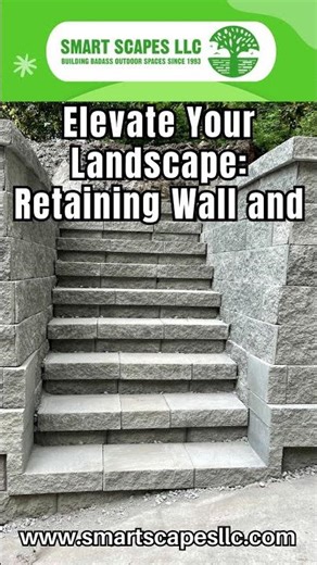 Elevate Your Landscape: Retaining Wall and Stairs Paver Design