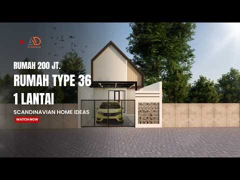 RUMAH TYPE 36 || SCANDINAVIAN STYLE ||AYUDINAR || RUMAH 200 JUTA.
