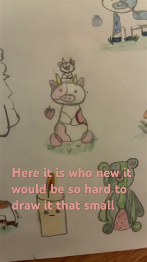 #art #doodle #drawing #strawberry cow