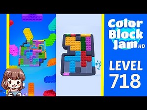 Color Block Jam Level 718 Solution Walkthrough