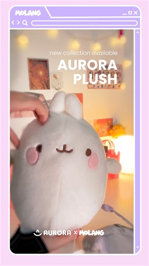 What's your vibe? Molang can do it all! 💞 Aurora plush available NOW on molang.com in the US, Canada and Mexico only ❣ | Molang