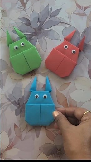 🪲 How to Make a Beetle | Paper Insect Craft Tutorial #colourpapercraft #origamianimal #diy #craft