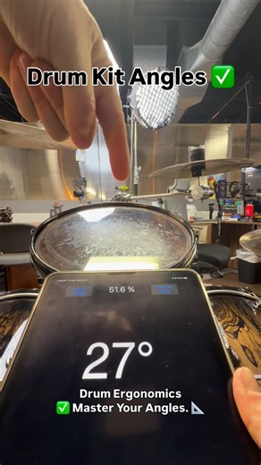 Brandon Green | Master Your Drum Angles ✅ Never forget 🥁💪#drumkit #ergonomics #angle | Instagram