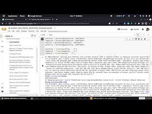 Google Colaboratory - Python- Sentiment Analysis - Data Mining Twitter API Key & Secret
