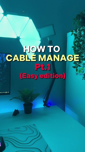 How to cable manage pt.1 #cable #cables #cablemanagement #gamingsetup