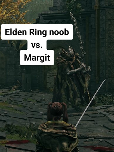 *eardrum warning* Old man beat me to a pulp with a stick while I panic-rolled into a bush (and off the cliff). #eldenring #firstplaythrough #gaming