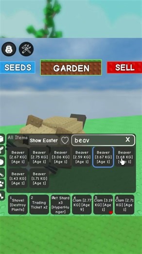 8 Beaver For??? | Grow A Garden | Roblox