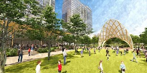 Detailed renderings reveal vision for green space covering I-670 through downtown KC