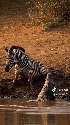 Zebra vs Crocodile: A Wild Encounter