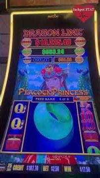 🙌WOW! 🦚 BONUS in a BONUS! Peacock Princess Link Slot Machine Win! #slots #gambling #casino