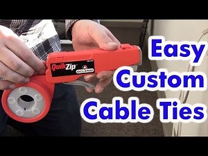 How to Make Easy Cable Ties - Cable Tie Gun - Quik Zip Eclipse Tool