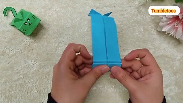 Origami Jumping Cat | DIY Paper Jumping Cat | Easy Origami Tutorial | easy paper craft |