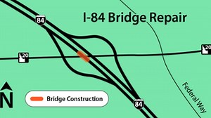 Single lane of eastbound I-84 to close Tuesday for bridge work