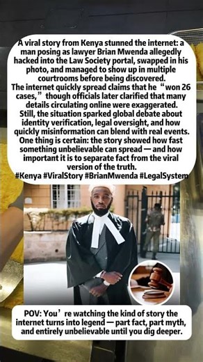 The Viral Story of Kenya’s ‘Fake Lawyer’ 😳⚖️
