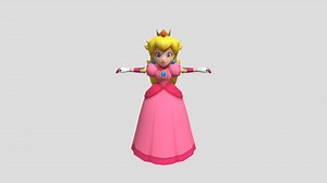 3DS - Super Mario 3D Land - Princess Peach - Download Free 3D model by Trevon896850541