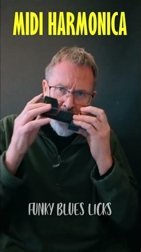 FUNKY BLUES LICKS on MIDI HARMONICA