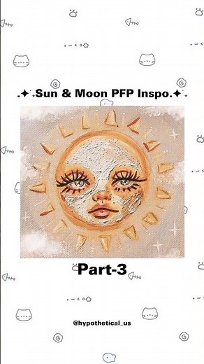 sun and moon pfp | Part-3 #pfp #profilepic #moon #sun #aesthetic #whimsical #fyp #unique