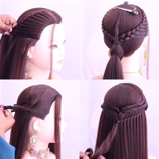 2 different braid hairstyle for wedding. | Dolly Hairstyles