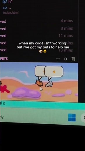 Vscode pets so cute👨‍💻🔥🫣#coding #vscode
