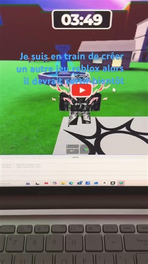 JE SUIS EN TRAIN DE CRÉER UN NOUVEAU JEU ROBLOX🎉🎉🥳