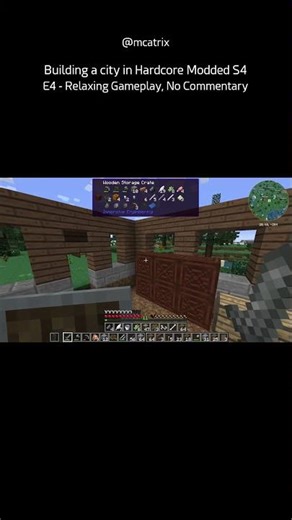 Building a city in Hardcore Modded S4 E4 - Relaxing Gameplay, No Commentary (Short 56)