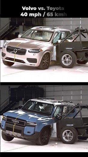 Volvo XC90 vs Toyota Land Cruiser – SUV Crash Test! Who Survives?