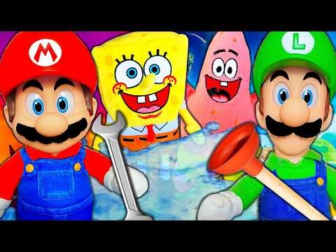 Spongebob In The Super Mario Galaxy Movie! - Spongebob Network