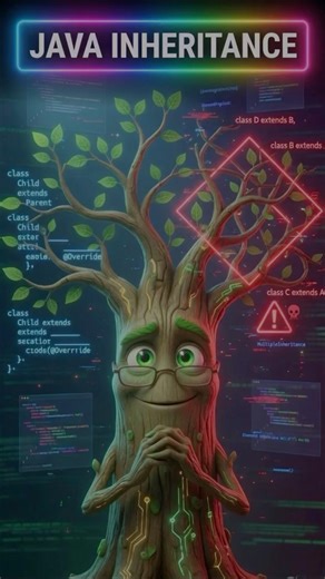 Java Inheritance Explained in 30s 🔥 Even Pros Get This Wrong.#inheritanceinjava #java #oopsinjava