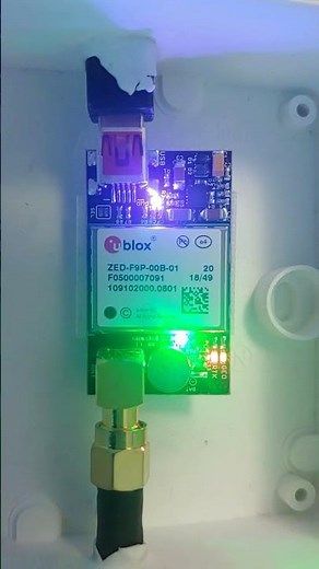 UBlox F9P as simple RTK base station receiver #GPS #RTK #Farming