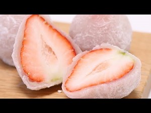 How to Make Strawberry Mochi/Daifuku【Japanese sweets Wagashi】
