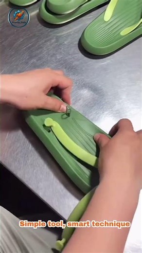 How Flip Flop Straps Are Locked Perfectly Into the Sole