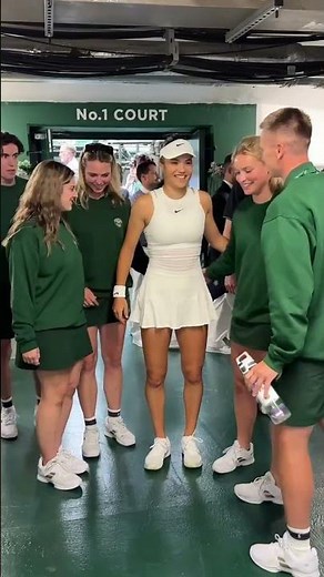Wholesome moments from Emma 🫶 #Wimbledon #Shorts #Tennis
